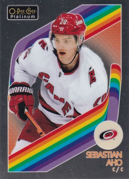 paralel karta SEBASTIAN AHO 23-24 OPC Platinum Retro číslo R-22